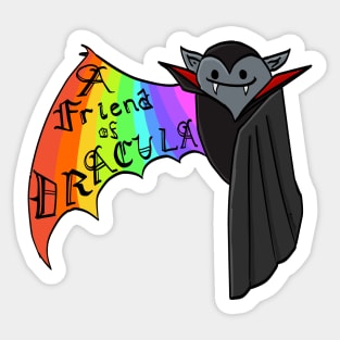 A Friend of Dracula Sticker